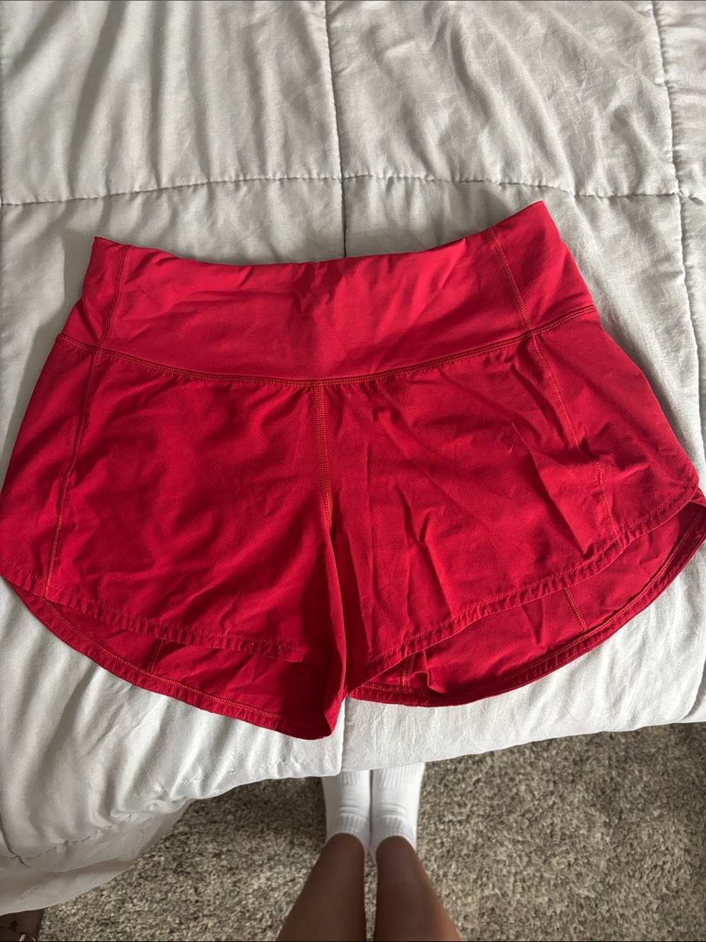 lululemon athletica Bright Red Women's Athletic Shorts